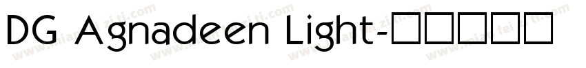 DG Agnadeen Light字体转换